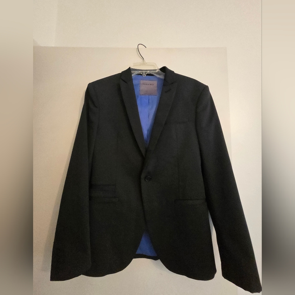 Satin Look Men's Black Blazer Size 38